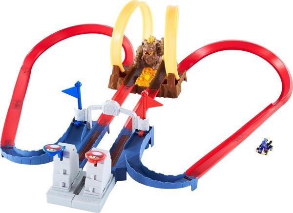 Hot Wheels Mario Kart Bowser'ın Kalesinde Kaos Pist Yarış Seti GNM22 - Image 1