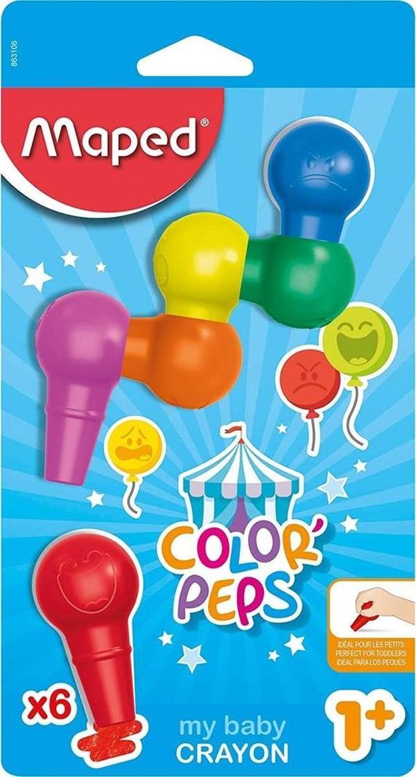 Maped Color Bebek Boyama Kalemleri +1 Yaş Üzeri Bebek Boyası - Image 1