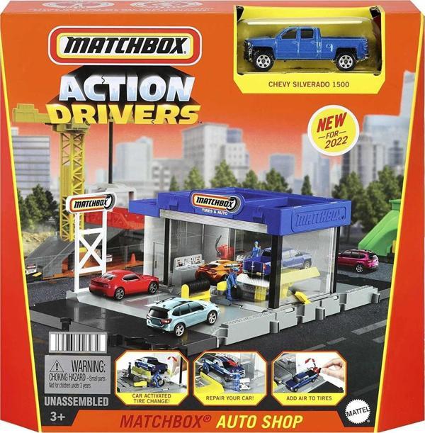Matchbox Aksiyon Sürücüleri Araç Bakım Merkezi Oyun Seti HDL34 GVY82 - Image 1