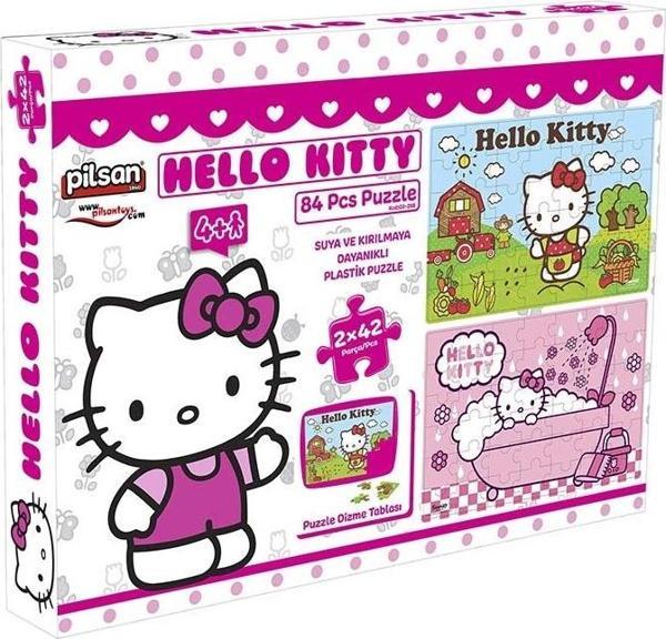 Hello Kitty Suya ve Kırılmaya Dayanıklı Yapboz Puzzle (84 Parça) - Image 1