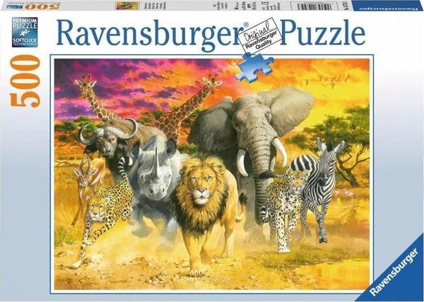 Ravensburger 500 Parçalı Yapboz Afrika Hayvanları Puzzle - Image 1