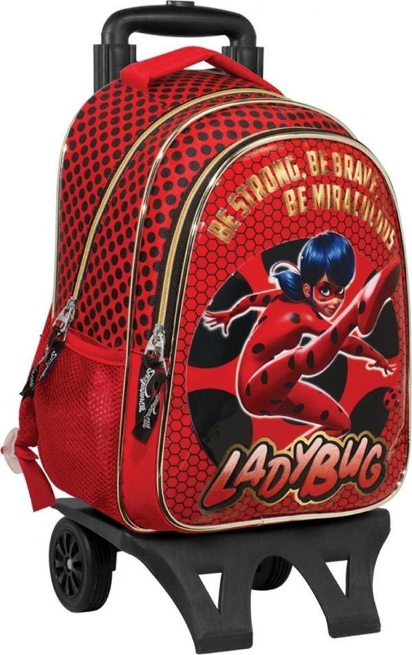 Disney Miraculous Ladybug Çekçekli Okul Çantası Mucizevi Uğuur Böceği Çekçekli Okul Çantası - Image 1