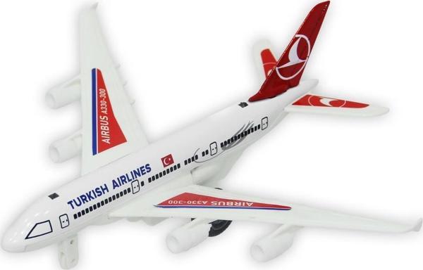 Sesli ve Işıklı Oyuncak Yolcu Uçağı Oyuncak Uçak Airbus - Image 1