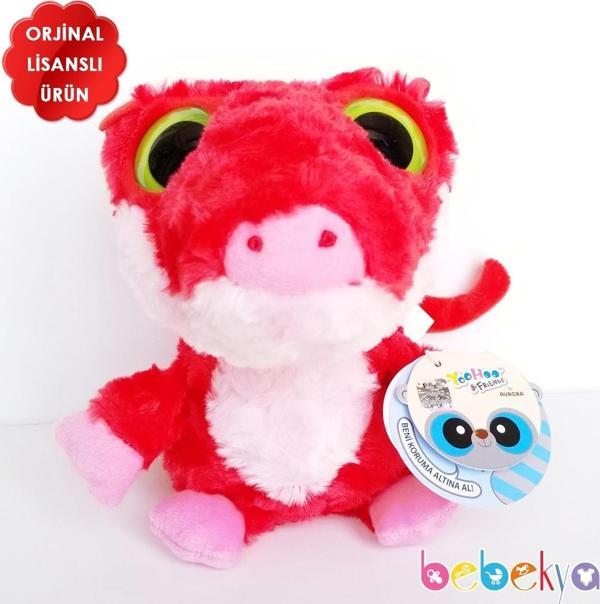 Yoohoo Lisanslı Peluş Kırmızı Ejderha Peluş Oyuncak 20cm - Image 1