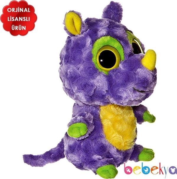 Yoohoo Lisanslı Peluş Tasarım Gergedan Hayvanlar Serisi Peluş Cava 20cm - Image 1