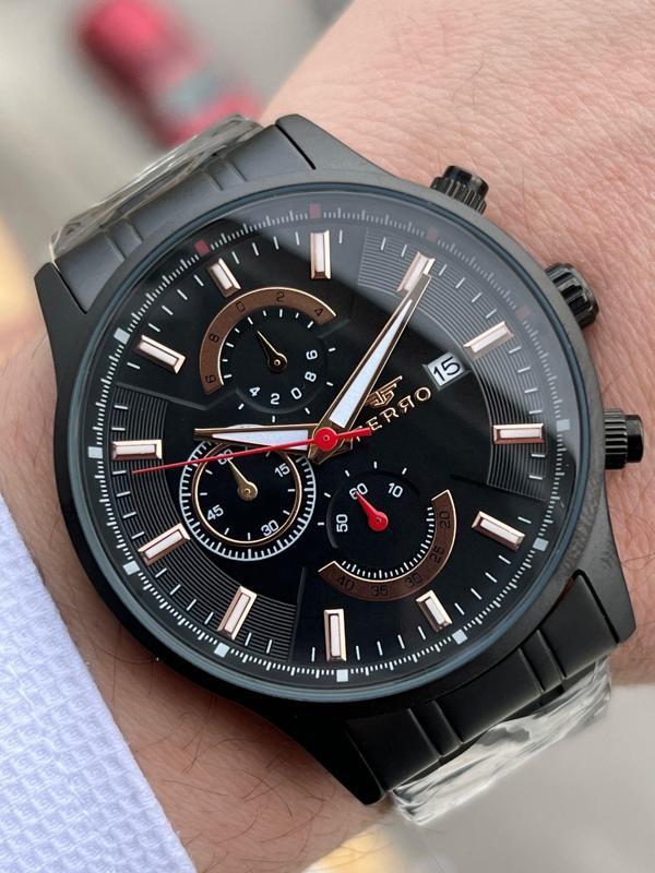 FERRO İç Fonksiyonları Aktif Chronograph 30 Mt Su Geçirmez Erkek kol Saat xf0037 - Image 1