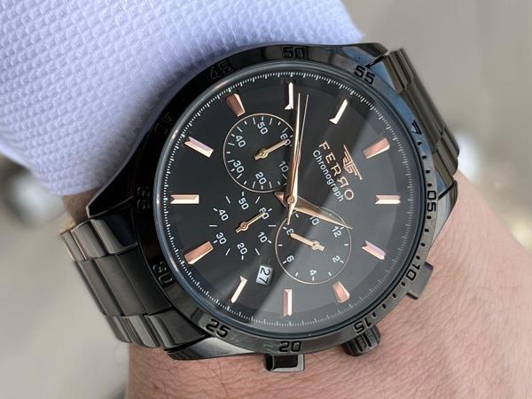 FERRO İç Fonksiyonları Aktif Chronograph 30 Mt Su Geçirmez Erkek kol Saat xf0052 - Image 1