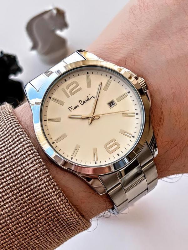 Pierre Cardin 800411F02Z Çelik Kordon Erkek Kol Saati 30 Mt Su Gecirmez Kaplan Gözü Bileklik Hediye - Image 1