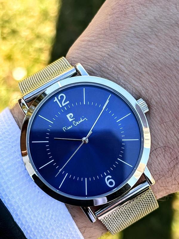 Pierre Cardin Çelik Hasır Kordon Kararma yapmaz 30 Mt Suya Dayanıklı Erkek Kol Saati EPC80011F104 - Image 1