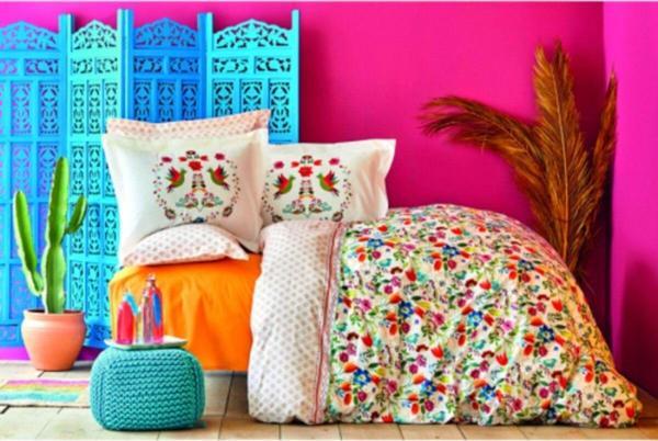 Karaca Home Parlin Fuşya Çift Kişilik Nevresim Takımı - Image 1