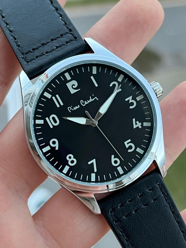 Pierre Cardin Deri Kordon Rakanmlı 30 Mt Suya Dayanıklı Erkek Kol Saati EPC800091F103 - Image 1