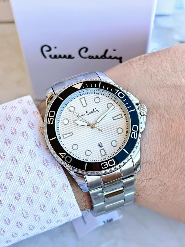 Pierre Cardin PR.01.CD.1001 Çelik Kordon Erkek Kol Saati 30 Mt Su Gecirmez - Image 1