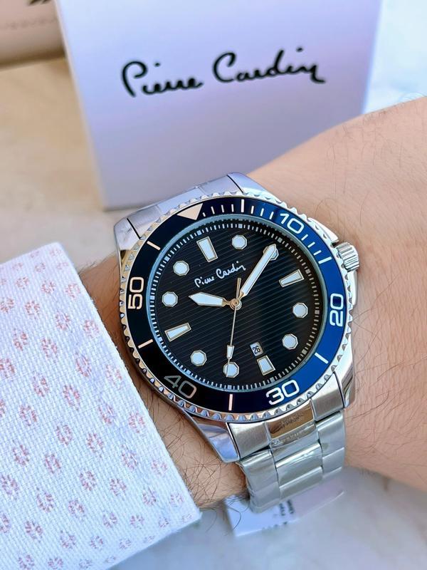 Pierre Cardin PR.02.CD.1002  Çelik Kordon Erkek Kol Saati 30 Mt Su Gecirmez - Image 1