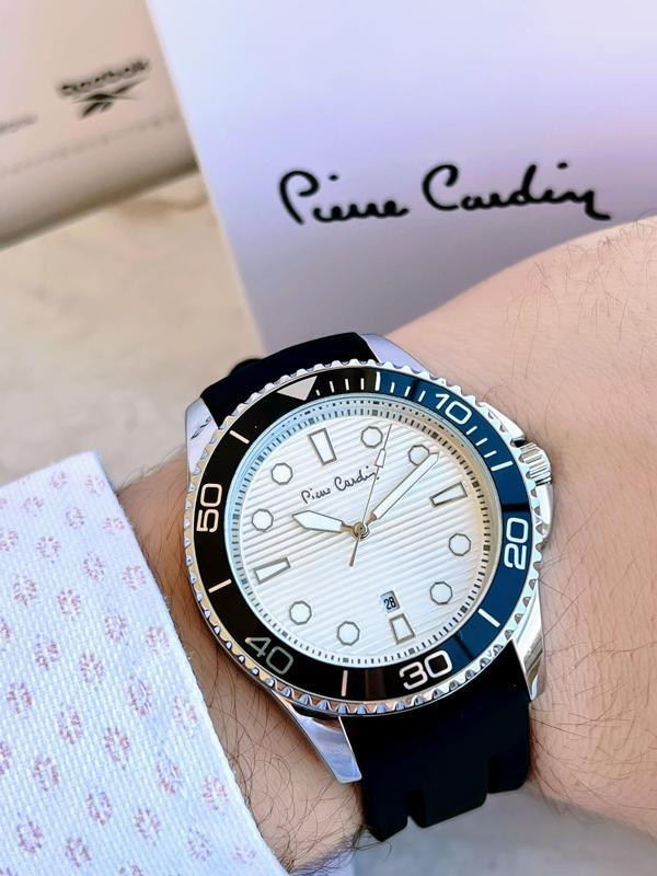 Pierre Cardin PR.08.CD.1008 Silikon Kordon Erkek Kol Saati 30 Mt Su Gecirmez - Image 1
