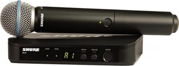 Shure BLX24E/PG58 El Tipi Telsiz Mikrofon Seti - Image 1