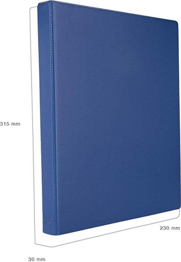 EVRAK SUNUM KLASÖRÜ A4 PVC 3 CM 2 HALKALI (200 YAPRAK) 27X32 CM - Image 1
