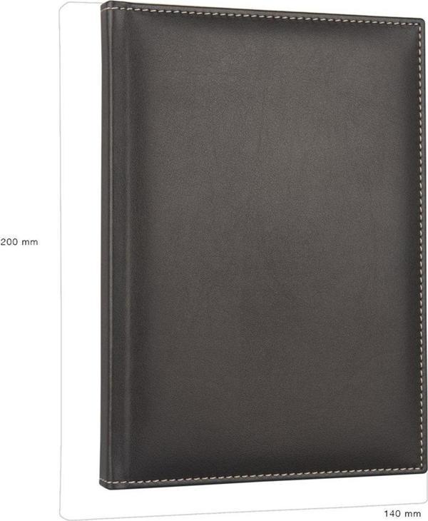 DERİ KAPAK DEFTER AJANDA TARİHSİZ ÇİZGİLİ 14X20 CM - Image 1