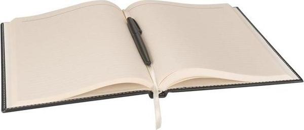 DERİ KAPAK DEFTER AJANDA TARİHSİZ ÇİZGİLİ 17X24 CM - Image 1