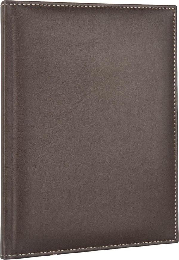 DERİ KAPAK DEFTER AJANDA TARİHSİZ DÜZ 17X24 CM - Image 1