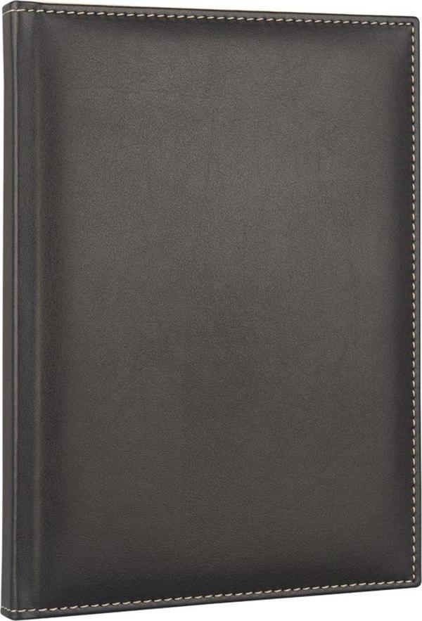 DERİ KAPAK DEFTER AJANDA TARİHSİZ KARELİ 17X24 CM - Image 1
