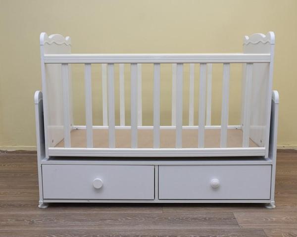 Beşik Bebek 12663 Sallanır Parlak beyaz 60*100 sağlığa zarar vermeyen Ürün - Image 1