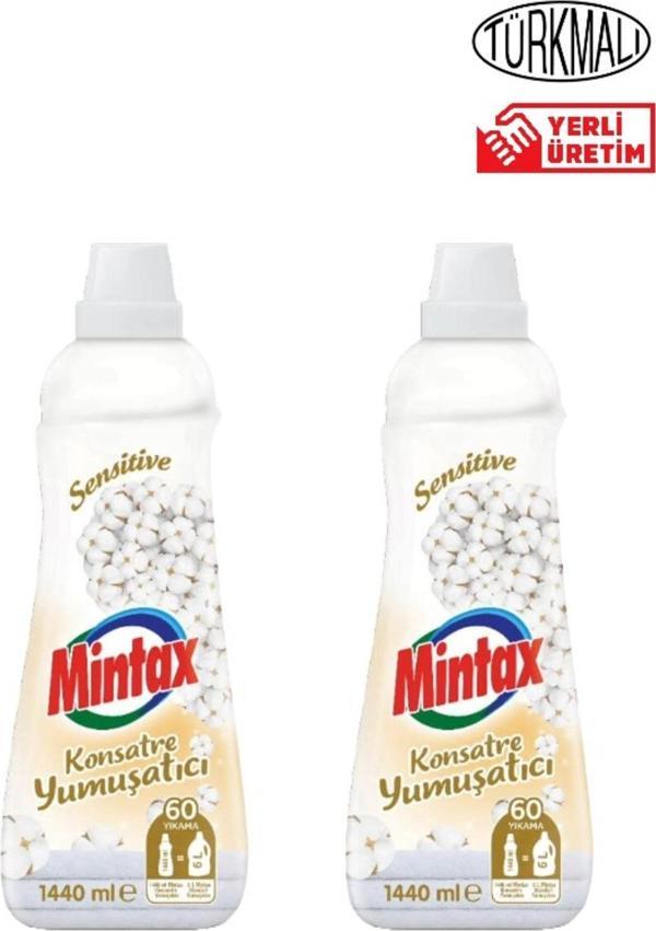 Mintax Çamaşır Yumuşatıcısı Mintax Sensitive 1440Mlx2 Adet - Image 1