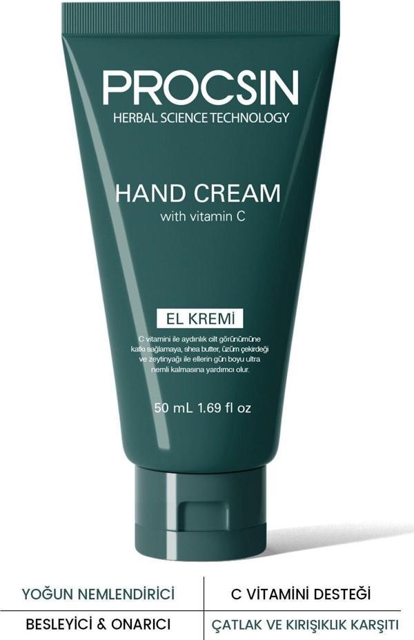 Procsın C Vitamini Yoğun Nemlendirici Onarıcı El Kremi 50 Ml - Image 1