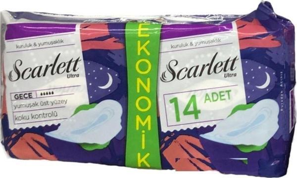 Scarlett Ultra Hijyenik Gece Pedi Kuruluk Yumuşaklık Ekonomik Paket 14 Adet - Image 1