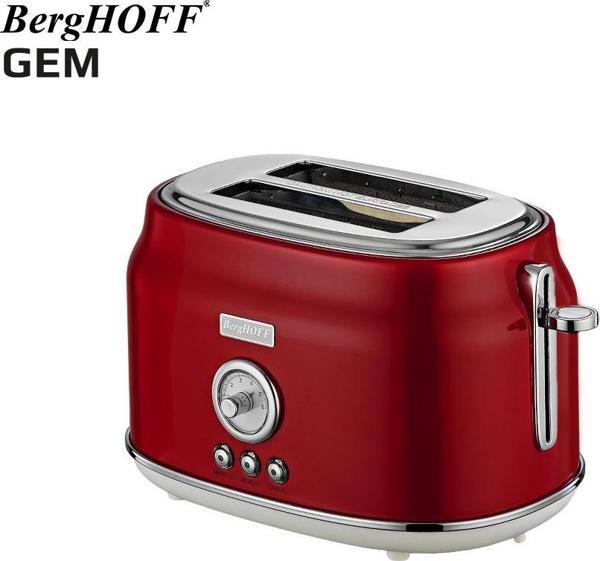 BergHOFF GEM RETRO Kırmızı İki Dilim Ekmek Kızartma Makinesi - Image 1