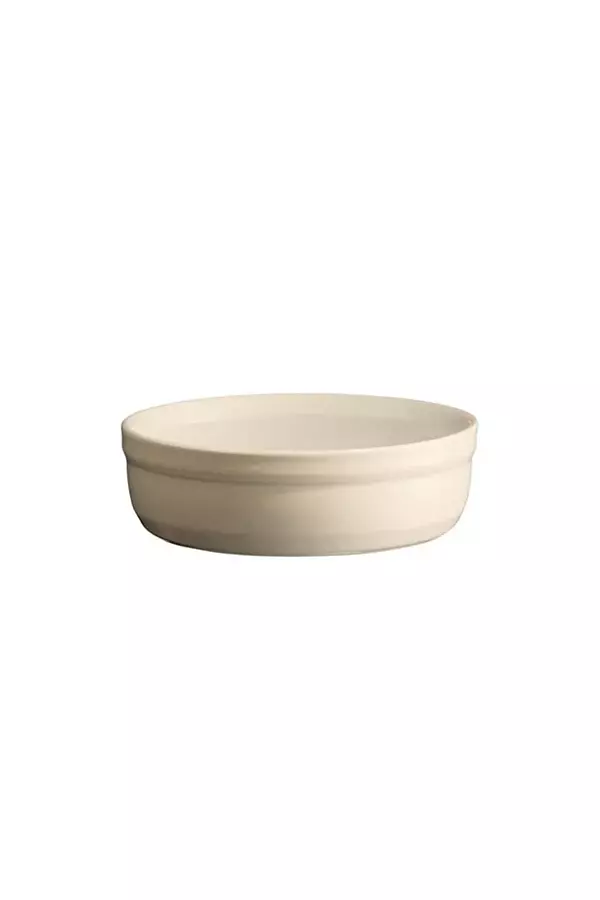 Emile Henry Fırın Kabı Yuvarlak Creme Brulee 12 Cm Ekru-21013 - Image 1