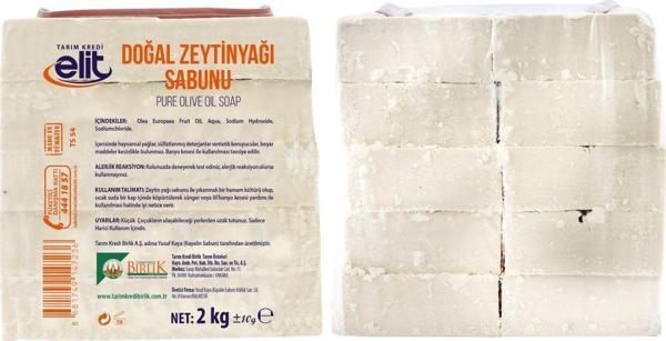 Tarım Kredi Kooperatif Birlik Doğal Zeytinyağlı Poşetli Sabun 2 Kg - Image 1