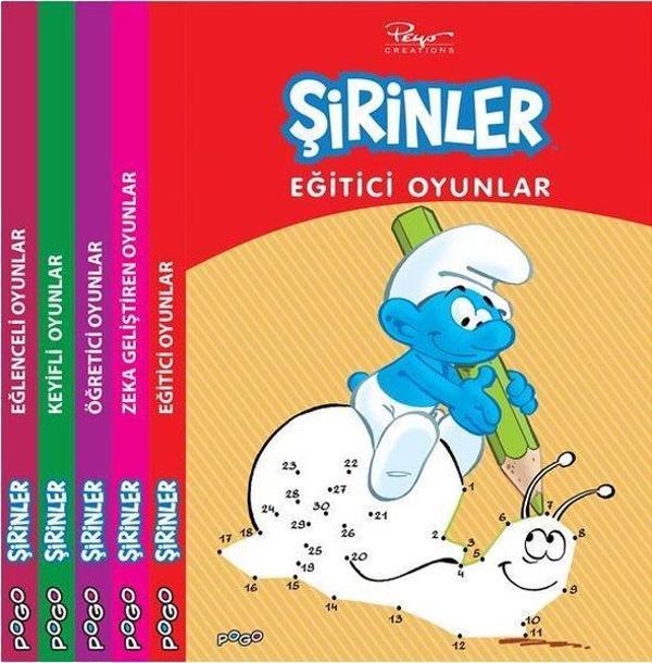 Şirinler Oyun Kitapları Seti-5 Kitap Takım - Pogo - Image 1