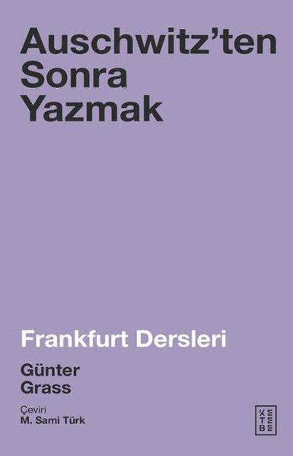 Auschwitzenten Sonra Yazmak-Frankfurt Dersleri - Ketebe - Image 1