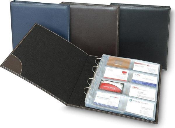 KARTVİZİT ALBÜMÜ 8 SIRALI 384 KARTLIK 25X26,5 CM - Image 1