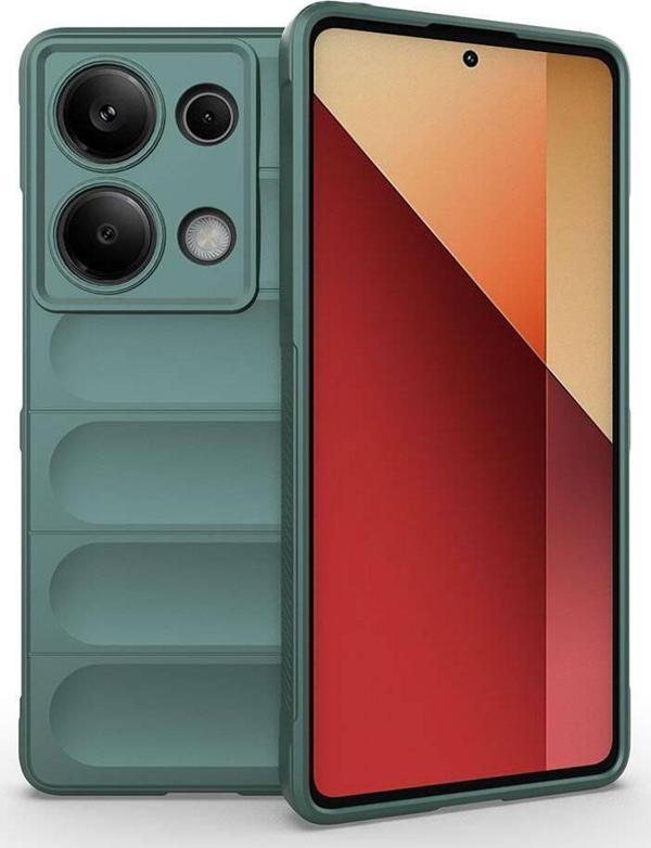 Redmi Note 13 Pro 4G Kılıf Esnek TPU Oyuklu Arka Yüzey Tasarımlı Etnik Silikon Kapak - Image 1