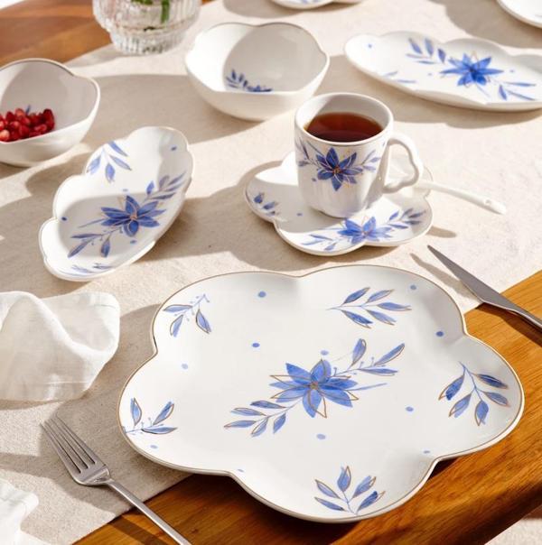 Emsan İntense Blue 32 Parça 6 Kişilik Kahvaltı Seti - Image 1