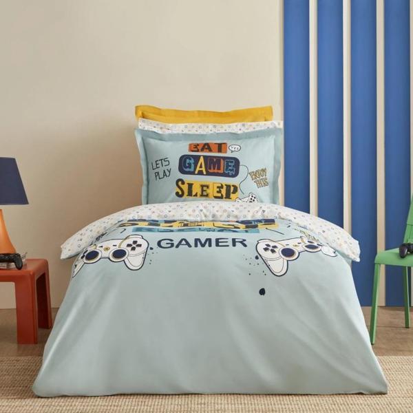 Karaca Home Young Enjoy Play %100 Pamuk Tek Kişilik Rnf Nevresim Takımı - Image 1
