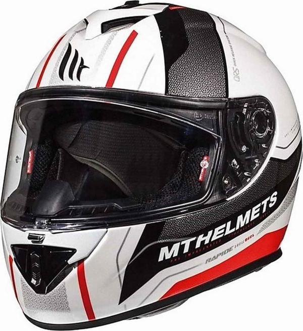 Mt Rapide Duel Gloss Full Face Motosiklet Kaskı - Image 1