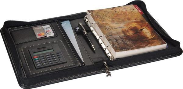 ORGANİZER AJANDA TARİHSİZ ÇİZGİLİ 4 HALKALI 21X27 CM - Image 1