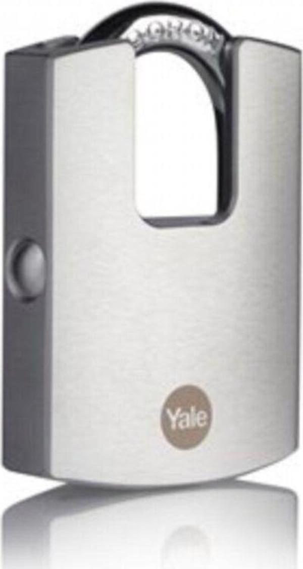 Yale Y122B/50/123/1 - 50Mm Dmu Muhafazalı Krom Kaplamalı Asma Kilit - Yüksek Korumalı - Boron Halka - Image 1