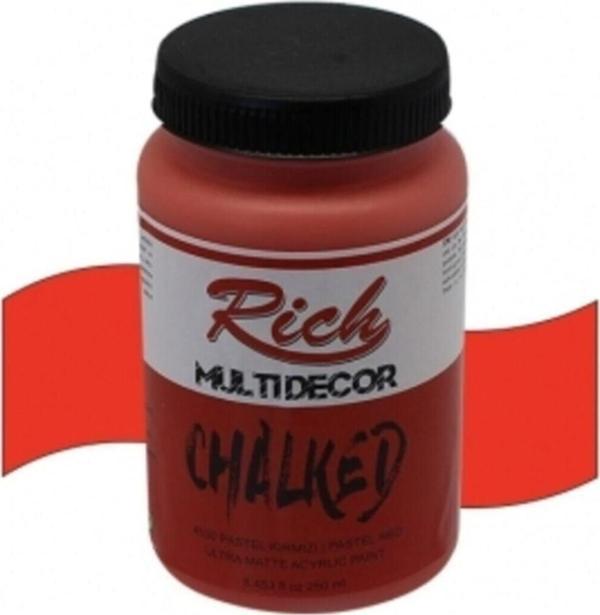 Rich Multi Decor Chalked 250 Cc Pastel Kırmızı - Image 1