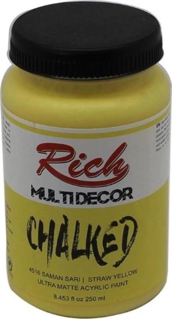 Rich Multi Decor Chalked 250 Cc Saman Sarı - Image 1