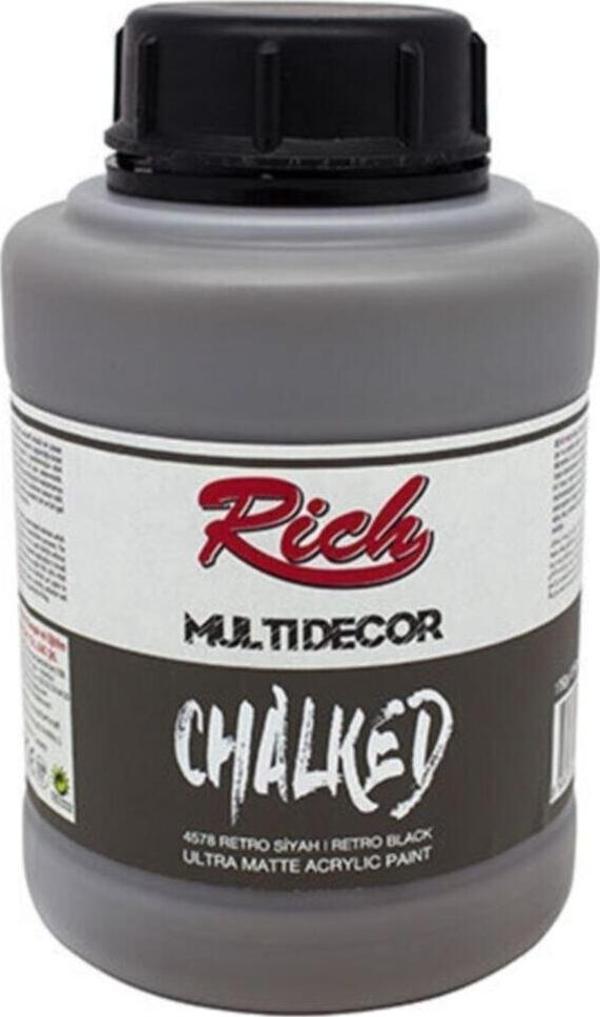 Rich Multi Decor Chalked Akrilik 1750ml N:4578 Petro Siyah - Image 1