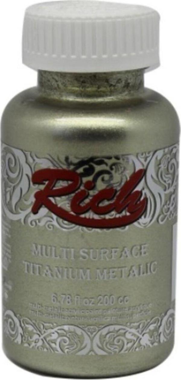Rich Multi Surface Titanium Metalik Boya 200 Cc Bal Köpüğü 2512 - Image 1