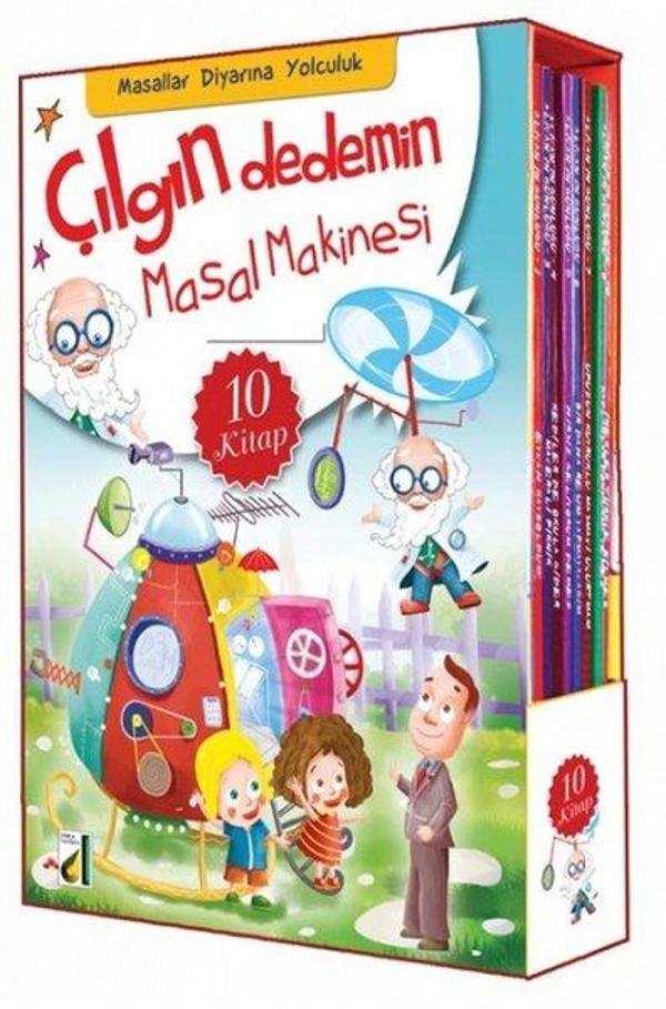 Çılgın Dedemin Masal Makinesi-Masallar Diyarına Yolculuk-10 Kitap Takım - Damla Yayınevi - Image 1
