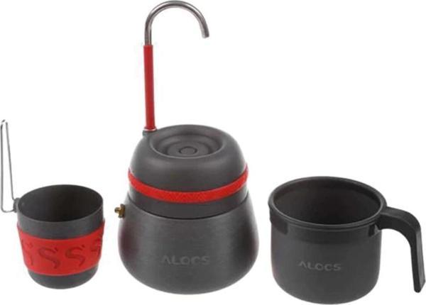 Alocs Kamp Yemek Seti Kamp Filtre Kahve Demleme Potu Moka Pot Tam Set - Image 1