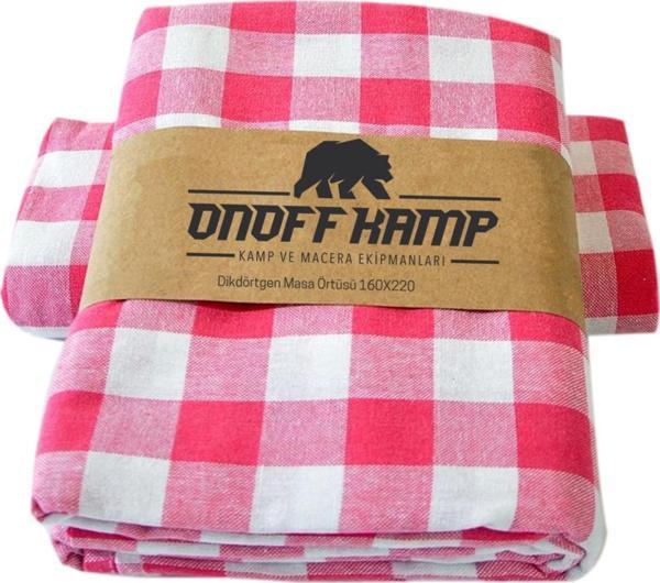 On Off Kamp Kamp Mutfağı Kamp Piknik Kareli Masa Ve Yer Örtüsü Retro 10 Renk 160x220 Pembe - Image 1