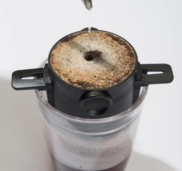Kamp Matarası Kamp Filtre Kahve Demleme Filtresi Potu Pour Over Katlanır - Image 1