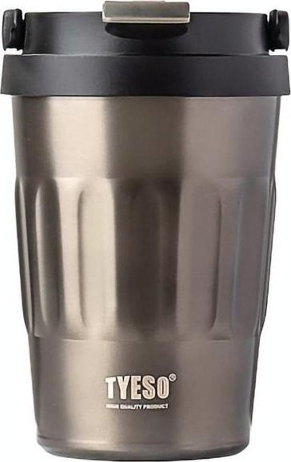 Tyeso Termos Coffe Mug Vaku Mlu Paslanmaz Çelik Taşıma Kulplu 400 Ml - Image 1
