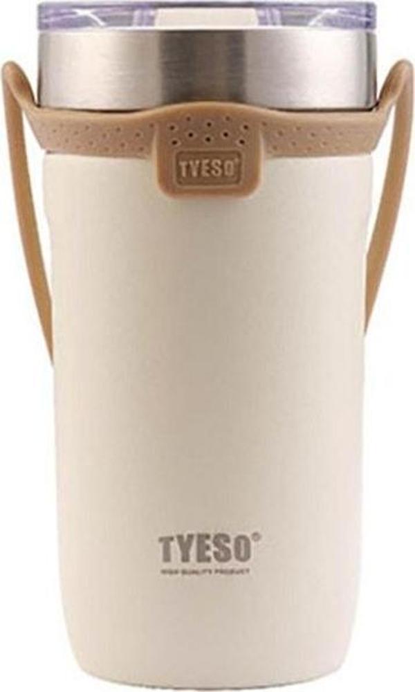 Tyeso Termos Soulmate Tumbler Vakumlu Paslanmaz Çelik Silikon Askı 550ml - Image 1